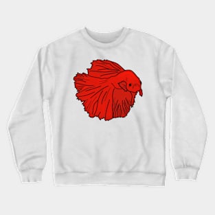 Red Betta Crewneck Sweatshirt